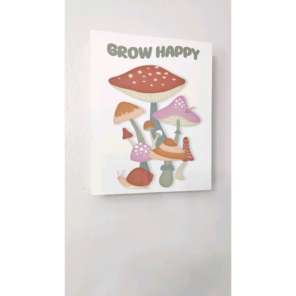 Stupell Industries‎ Phase 2 Grow Happy WayWall Art Design By Marla Rae Siz10x8"